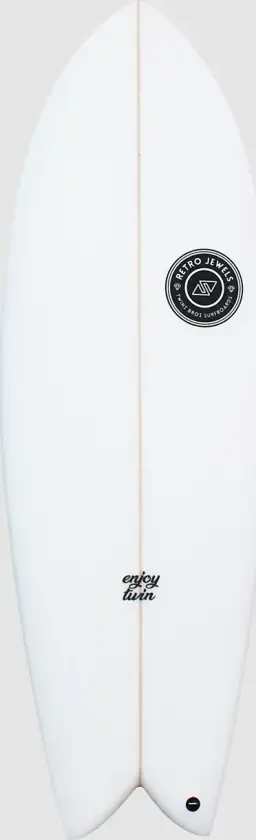 Enjoy Twin FCS2 Surfebrett hvit