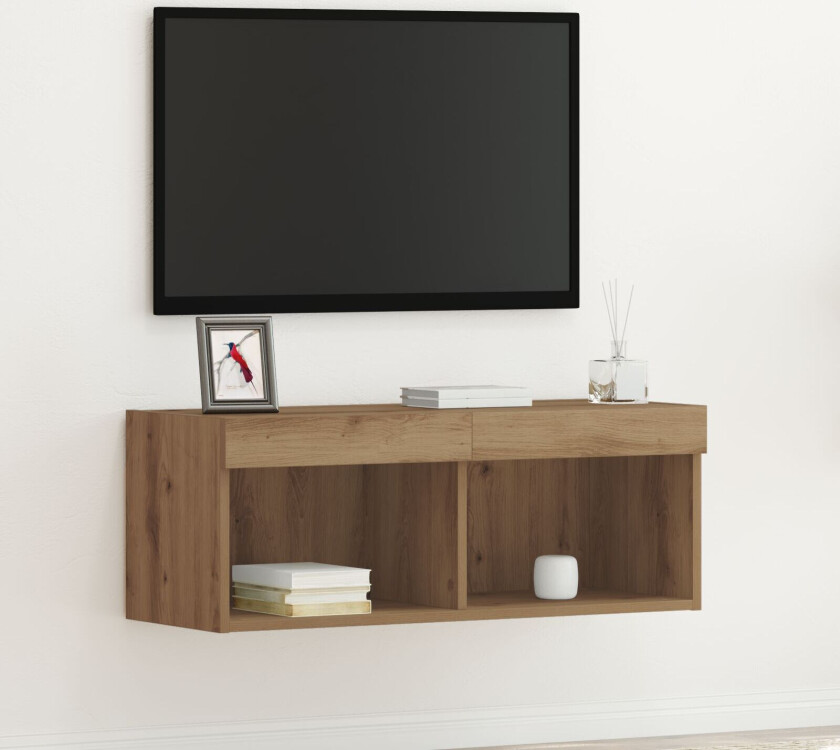 TV-skap Artisan eik Sponplate Medium Underholdningssenter