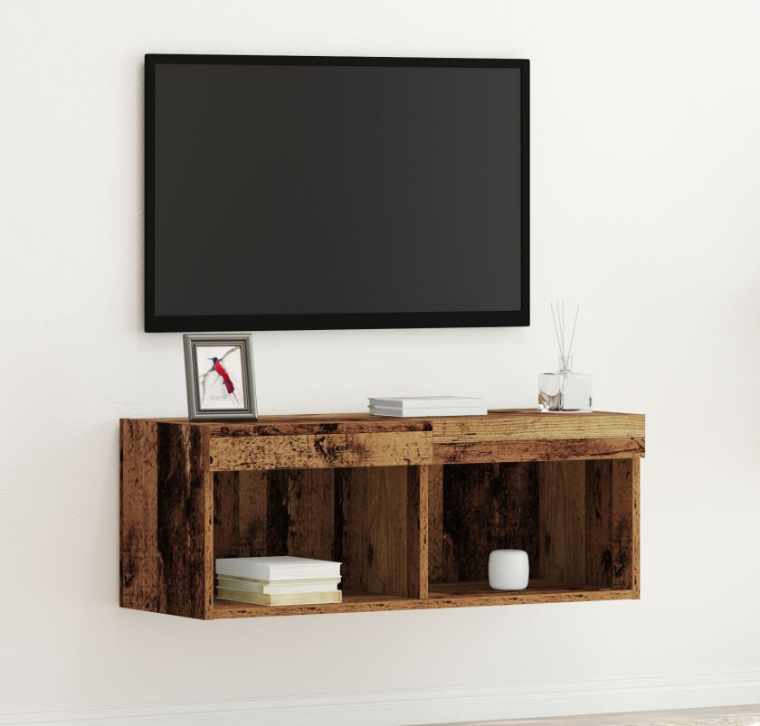 TV-skap Gammelt tre Tre 80 x 30 x 30 cm TV-stativ Rektangulær