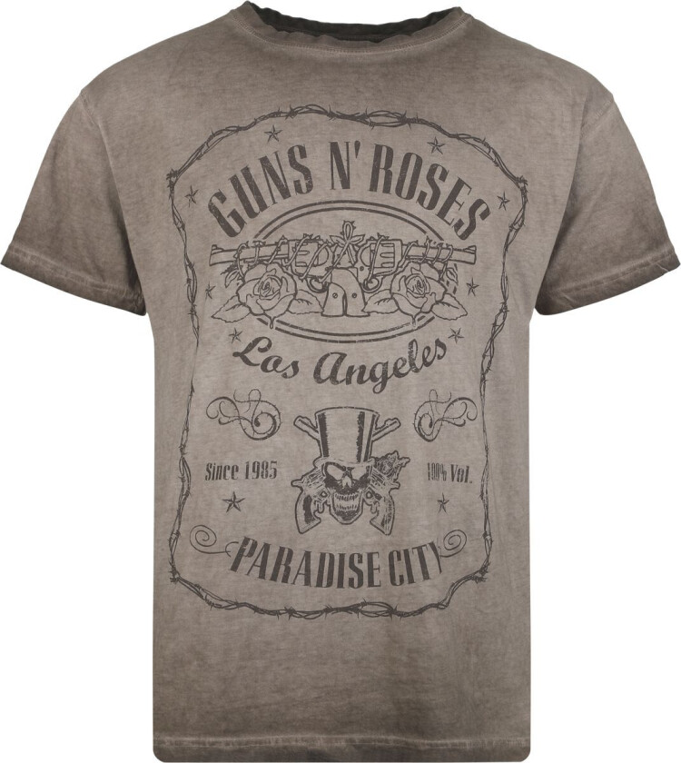 T-skjorte - Paradise City - S til 4XL - Herrer - brun