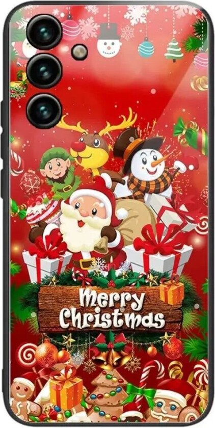 Samsung Galaxy A14 (5G) Jule Deksel m. Glassbakside - Merry Christmas