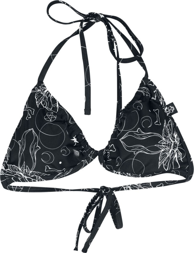 Goth Bikinitopp - S til XXL - Damer - svart