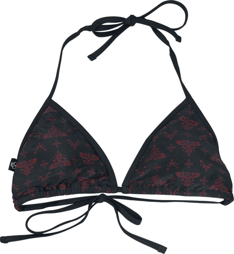 Rockabilly Bikinitopp - Mix og Match - S til XXL - Damer - svart