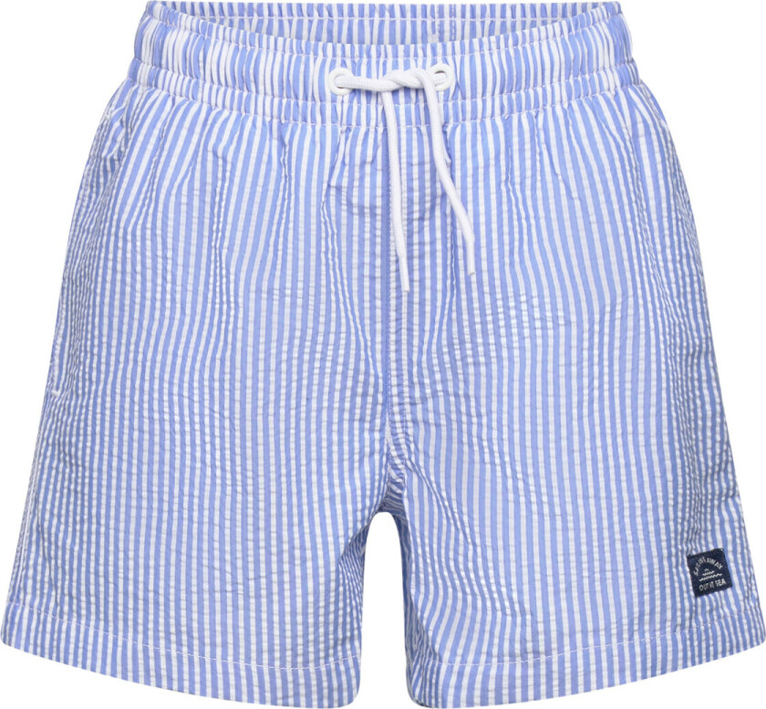 Striped Swimming Trunks Badeshorts Blue Mango