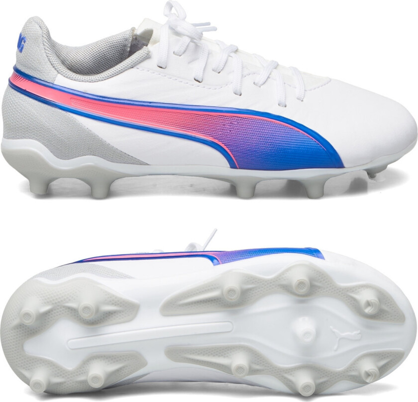 King Match Fg/Ag Jr Shoes Sports Shoes Football Boots White PUMA