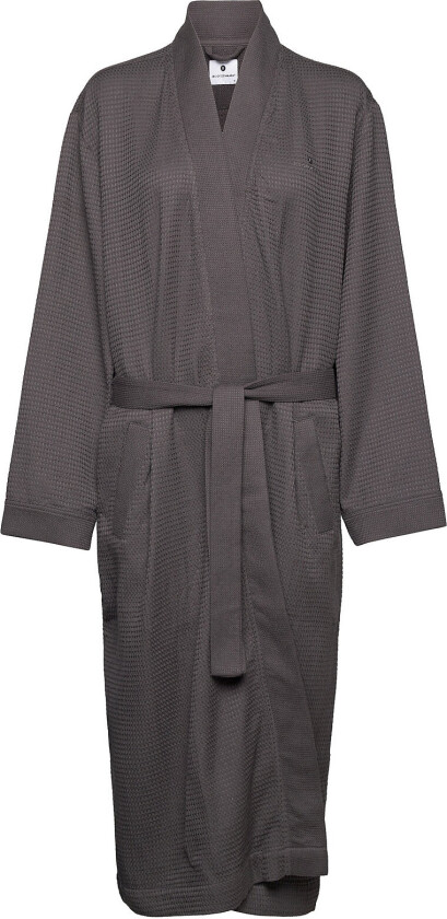 Jbs Of Dk Waffel Bathrobe Fsc Morgenkåpe Grey JBS Of Denmark