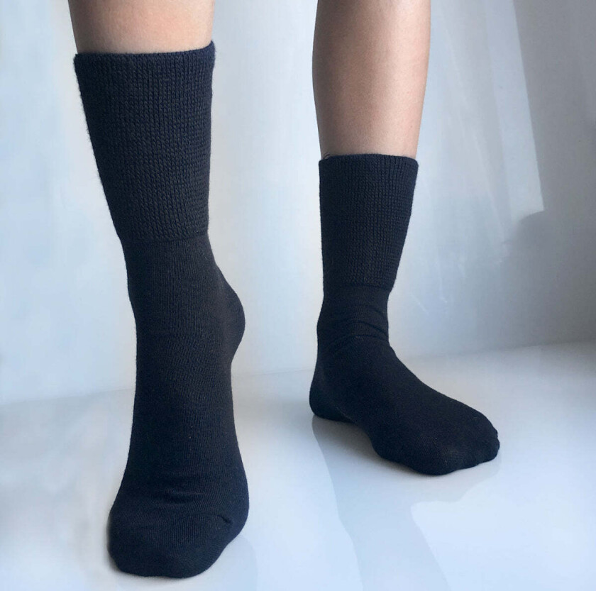 Pakke med sorte bambussokker • strammer ikke Sokker "No elastic"