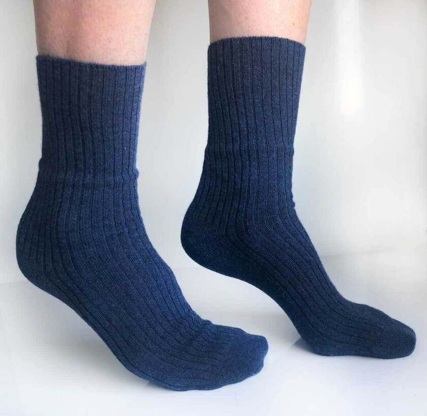 Dame ullsokker med cashmere – sokker som ikke strammer