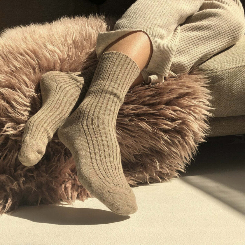 Dame ullsokker med cashmere – sokker som ikke strammer