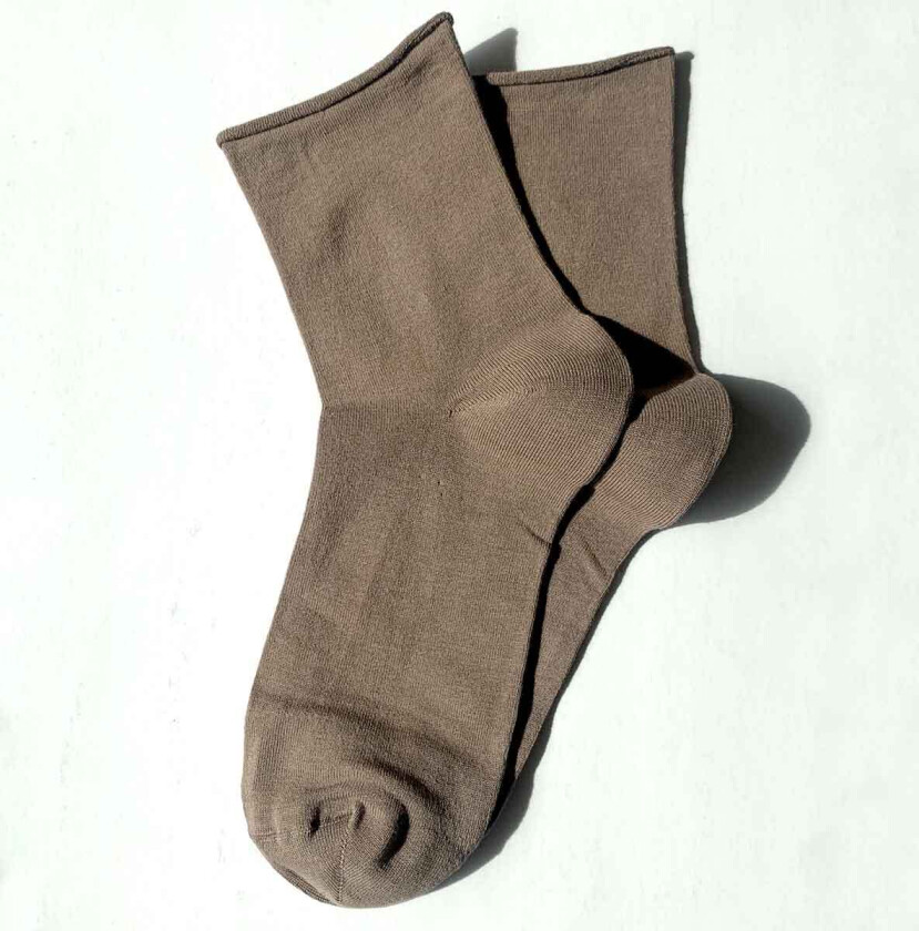 Myke 82% bomullsokker med rullekant – sokker som ikke strammer