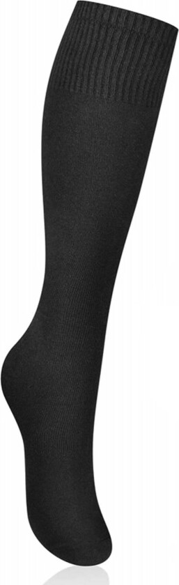 Hvite og sorte bomull knestrømper