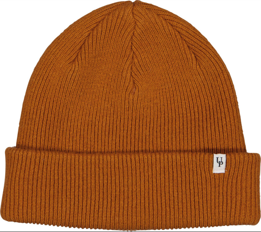 Emilio Beanie Warm ochre One Size Basic lambswool beanie