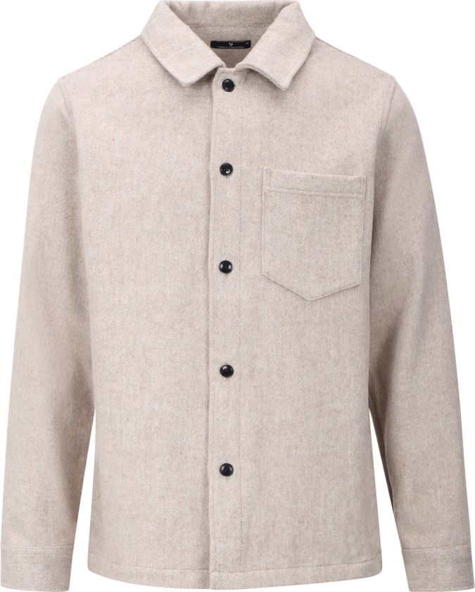 Aligo Overshirt Sand Melange XXL Wool twill overshirt