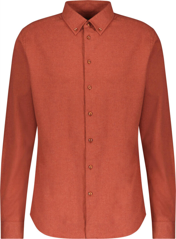Albin Shirt Burn Orange XL Brushed twill shirt
