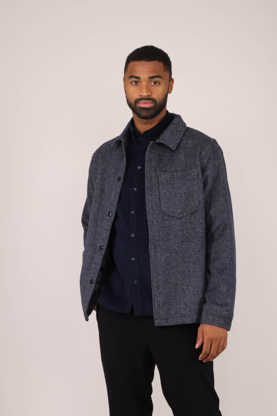 Aligo Overshirt Navy XL Wool twill overshirt