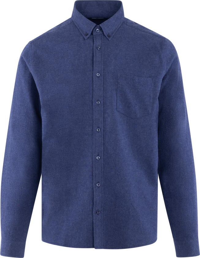 Franz Shirt Navy XXL Brushed twill pocket shirt