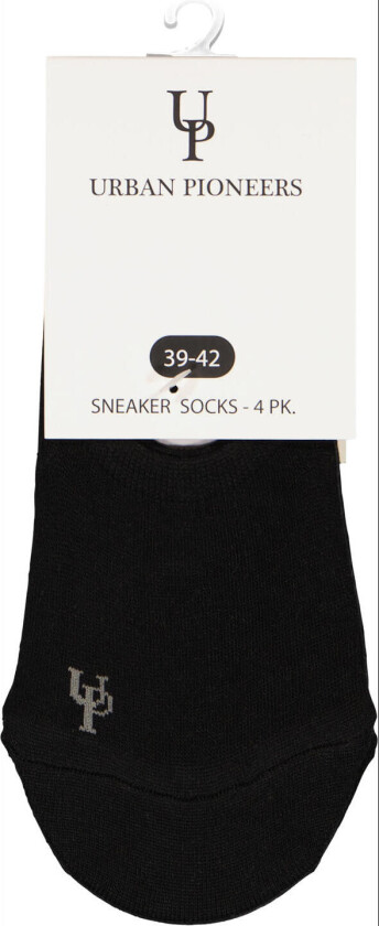 Sneaker socks Black 43-46 4pk bamboo socks