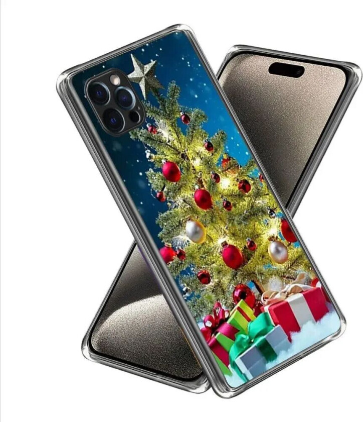 iPhone 15 Pro Max TPU Plast Jul Deksel - Juletre