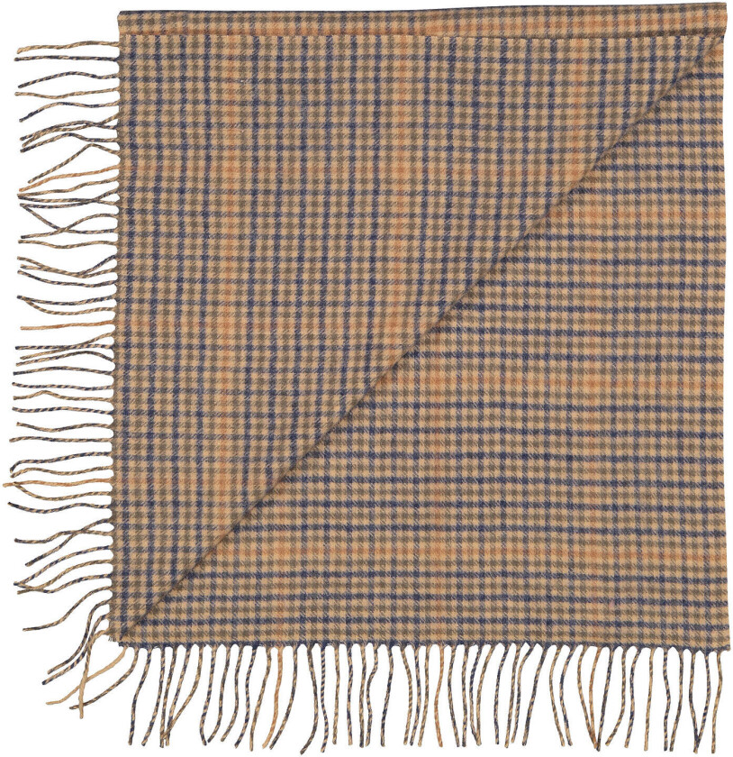 Bea Scarf Camel Check One Size Wool scarf