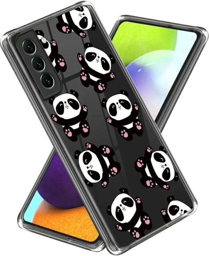Samsung Galaxy S24 Plast Gjennomsiktig Deksel m. Motiv - Pandaer