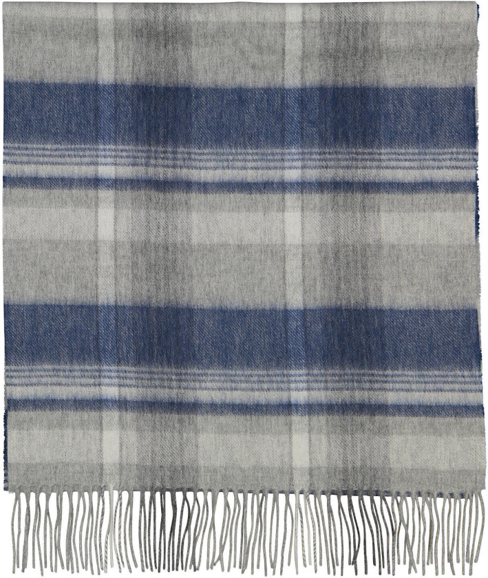 Bea Scarf Grey check One Size Wool scarf