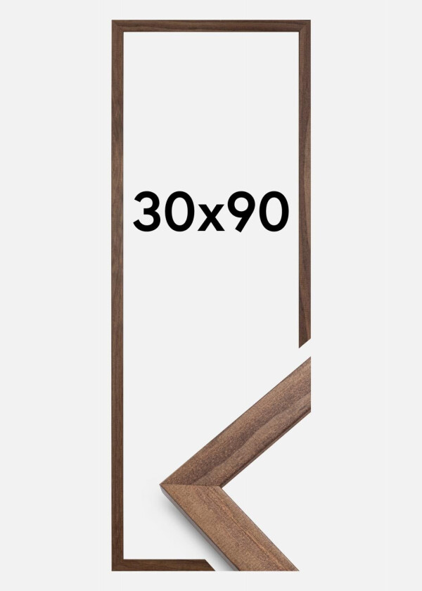 Ramme Stilren Akrylglass Valnøtt 30x90 Cm