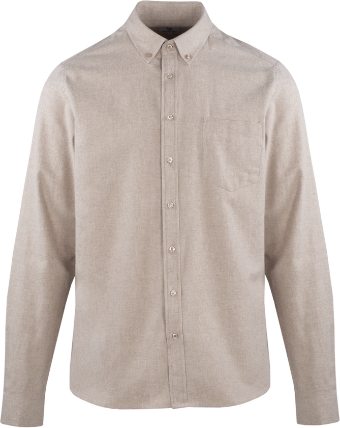 Franz Shirt Light Sand XXL Brushed twill pocket shirt