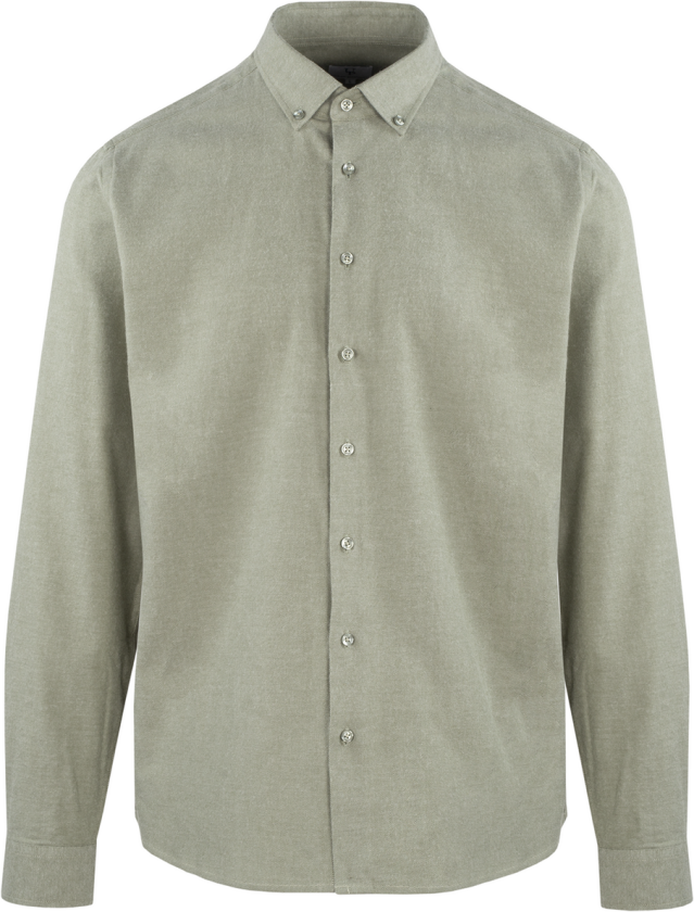 Albin Shirt Oil Green XXL Brushed twill shirt