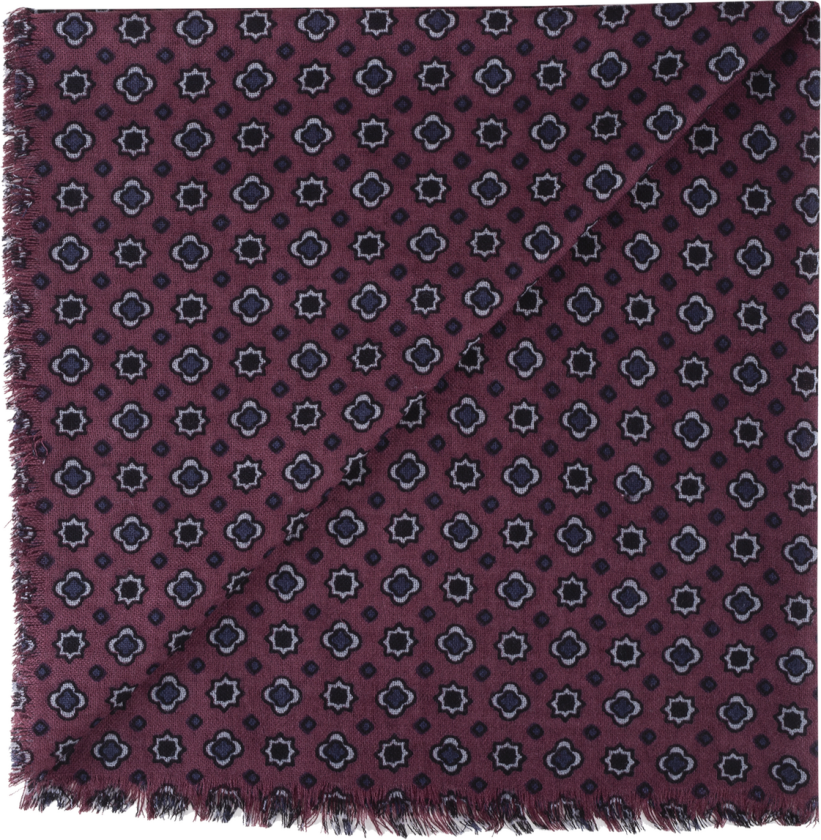 Charles Scarf Rose One Size Mercerized merino scarf