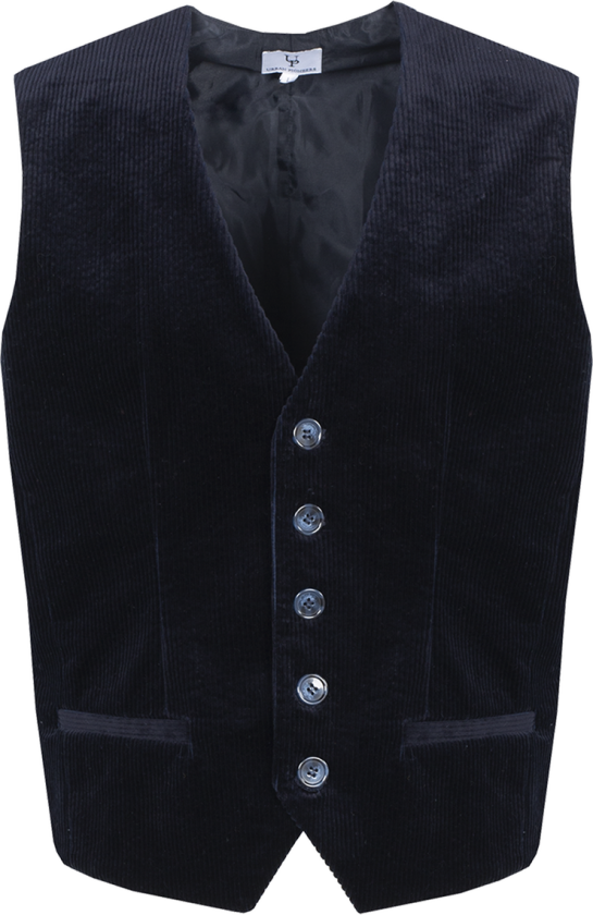 Bilde av Tyson Waistcoat Navy S Corduroy stretch waistcoat