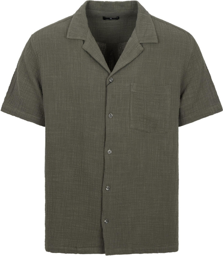 James SS Shirt Olive S Cotton gauze SS shirt