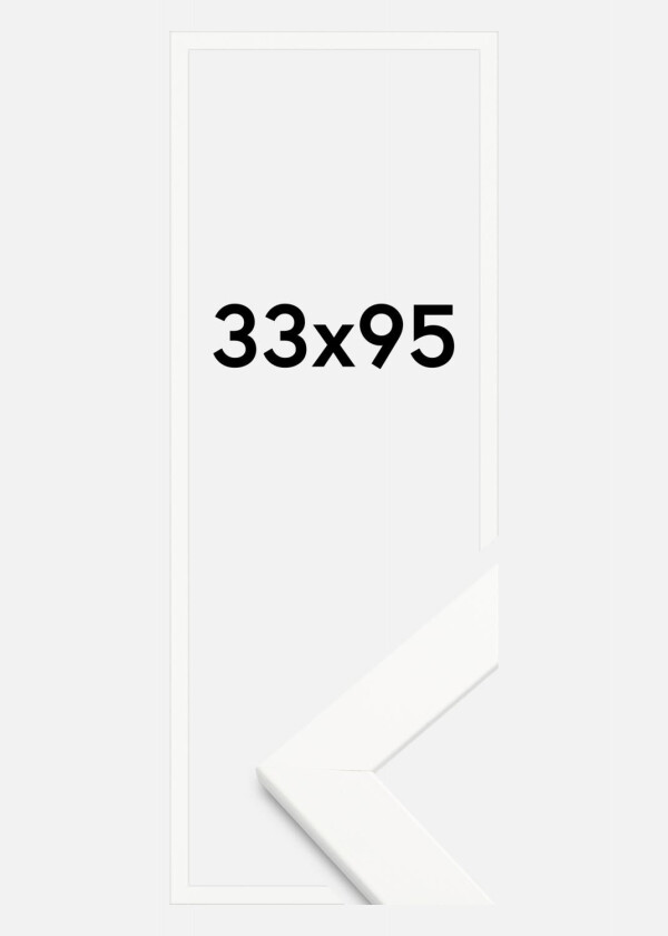 Ramme Trendline Akrylglass Hvit 33x95 Cm