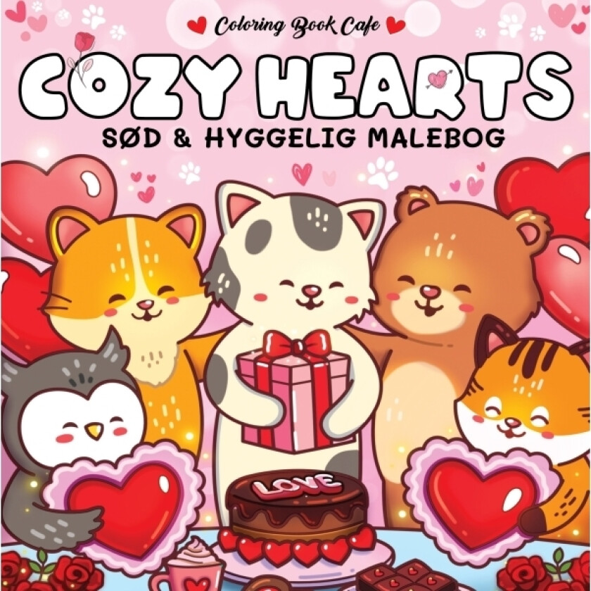Malebog: Cozy Hearts | Coloring Book Cafe
