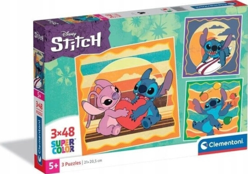 Cle Puzzle 3X48 Superkolor Stitch 25062
