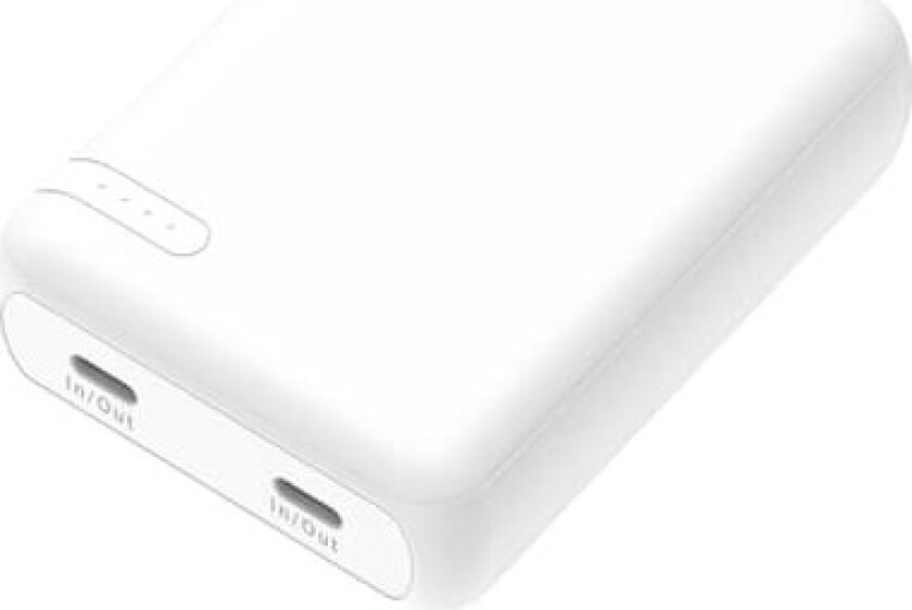 10000mAh Mini powerbank (hvit)