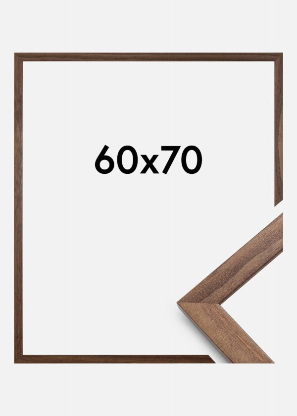 Ramme Stilren Akrylglass Valnøtt 60x70 Cm