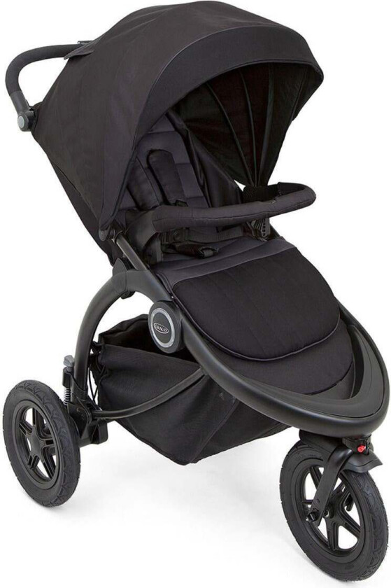 Trailrider Sportsvogn, Black - Framovervendt Sittedel