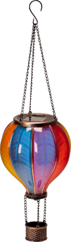 12 stk Solar Air Balloon 20 LED med flamme effekt som levende ild