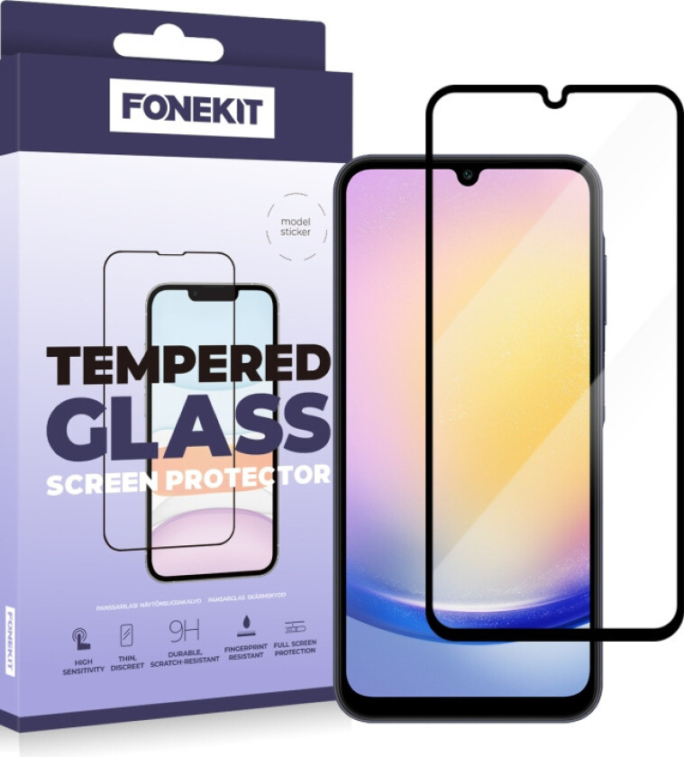 Heldeksel, Samsung Galaxy A25, svart