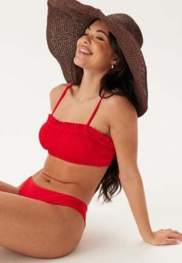 Bandeau Smock Bikini Set Red XL