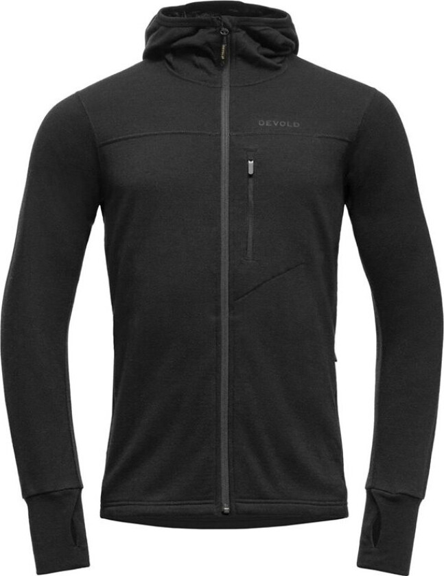 Explorer Merino Hooded Jkt Man Black