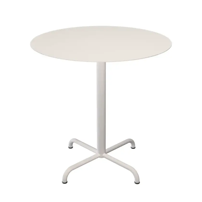 PICO Sofabord Ø74 cm, 4 bens sokkel Muted white