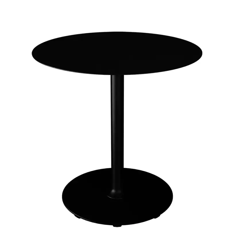 PICO Sofabord Ø74 cm, rund sokkel Sort