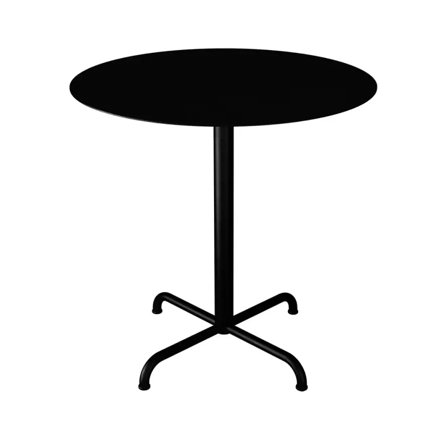 PICO Sofabord Ø74 cm, 4 bens sokkel Sort