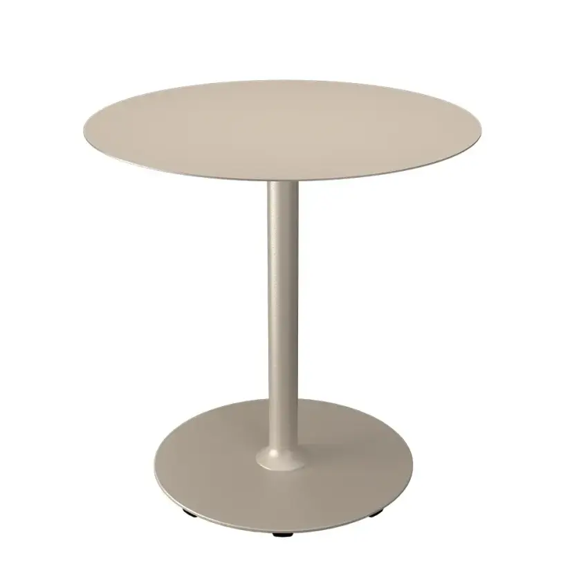 PICO Sofabord Ø74 cm, rund sokkel Beige