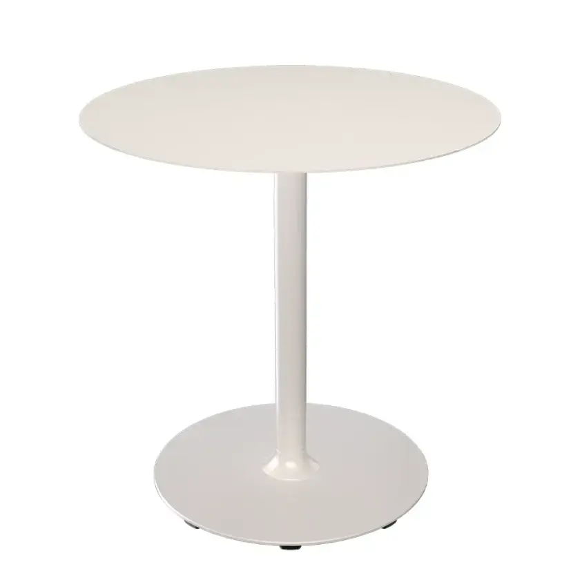 PICO Sofabord Ø74 cm, rund sokkel Muted white