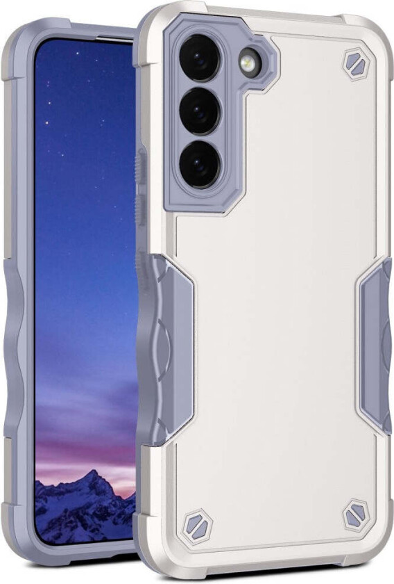 Samsung Galaxy S22+ (Plus) Hybrid Håndverker Deksel - Hvit