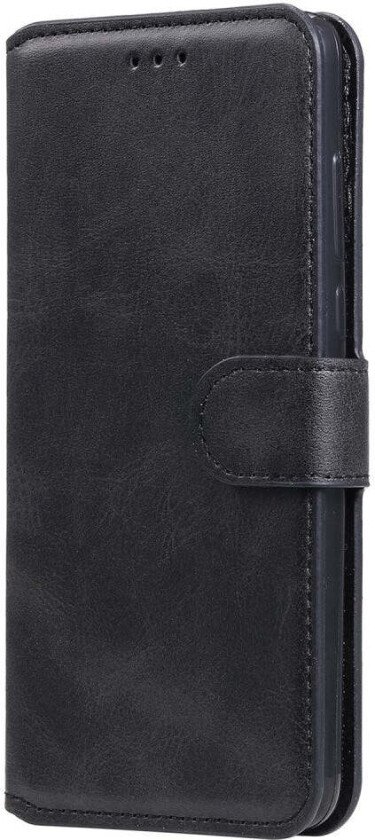 Samsung Galaxy S22+ (Plus) Kunstskinn Flip Deksel m. Kortholder & Stativfunksjon - Svart