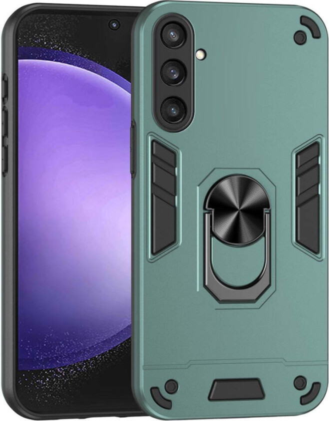 Samsung Galaxy S23 FE Håndverker Deksel med Kickstand - Grønn