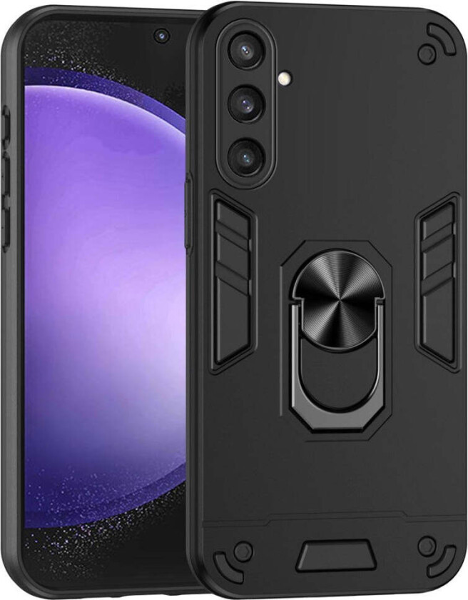 Samsung Galaxy S23 FE Håndverker Deksel med Kickstand - Svart